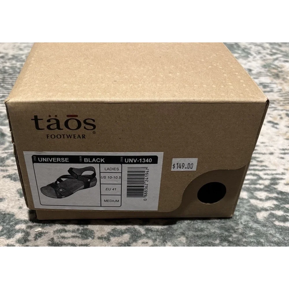 Taos UNIVERSE—Black -Size US 10-10.5 UNV-1340 NEW IN BOX!